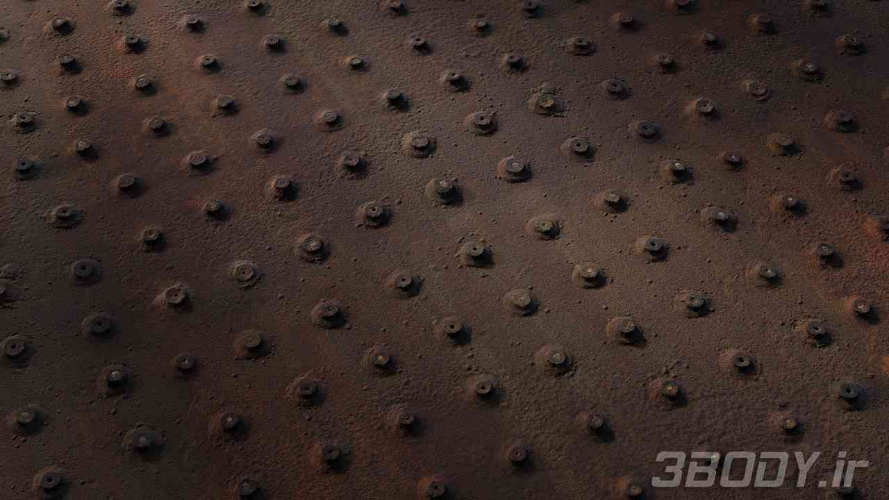 متریال فلز زنگ زده rusty metal عکس 1